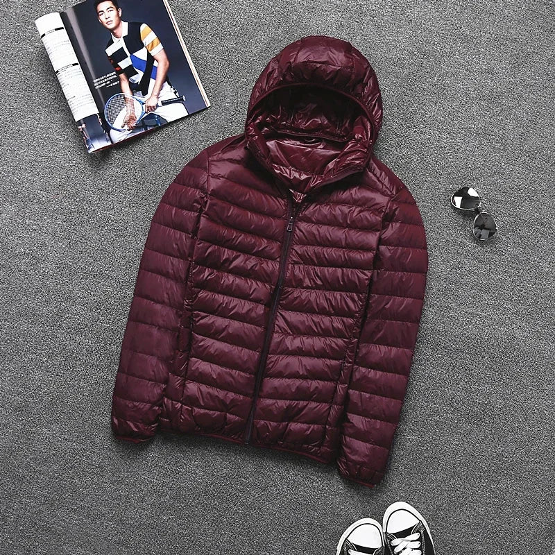 Remi - sleek ultralight design herenjack met capuchon