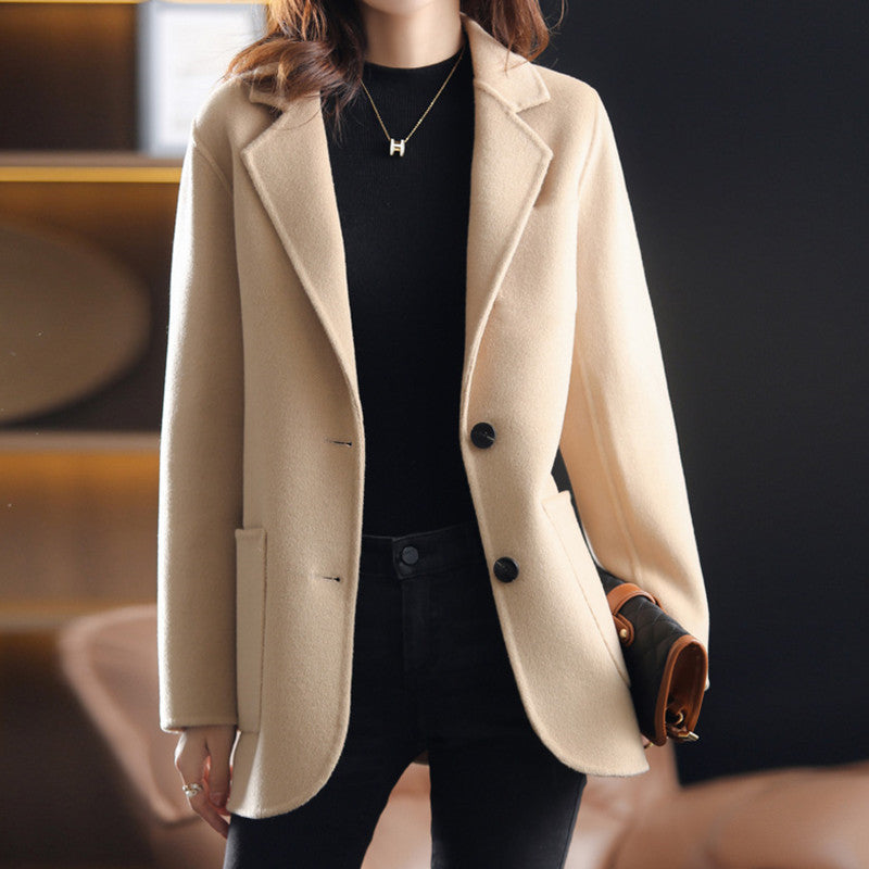 Doris - herfst- en winterverdikt tweed damesblazer