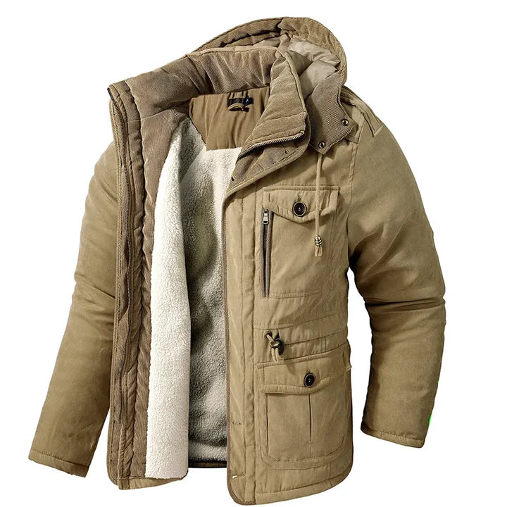Robuuste herenjas met warme binnenvoering en stijlvol design