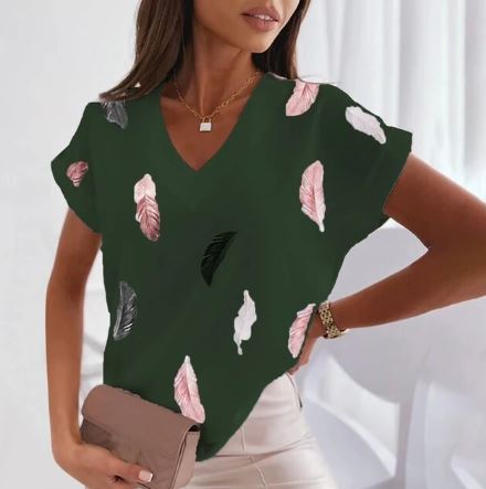 Afrika - fashion t-shirt met v-hals