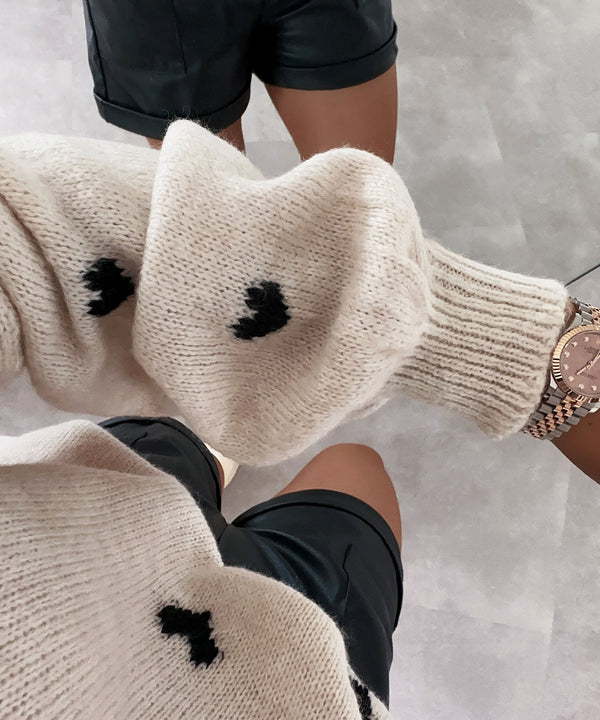 Philine - oversized trui joslin crème