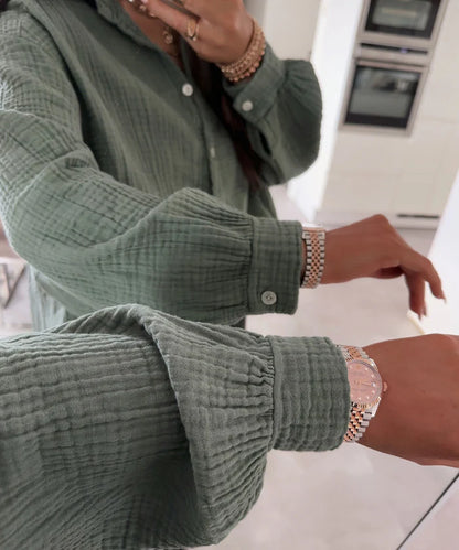 Pandora - oversized mousseline blouse