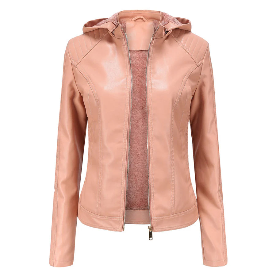 Mirjete - elegant leren jack voor een tijdloze look