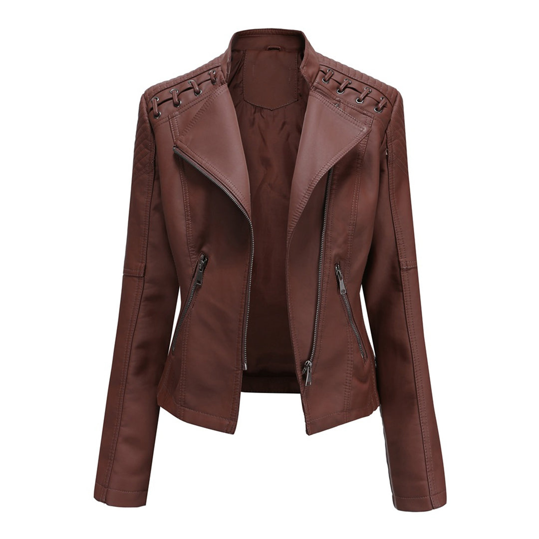 MARIE - elegant leren jack voor een tijdloze look