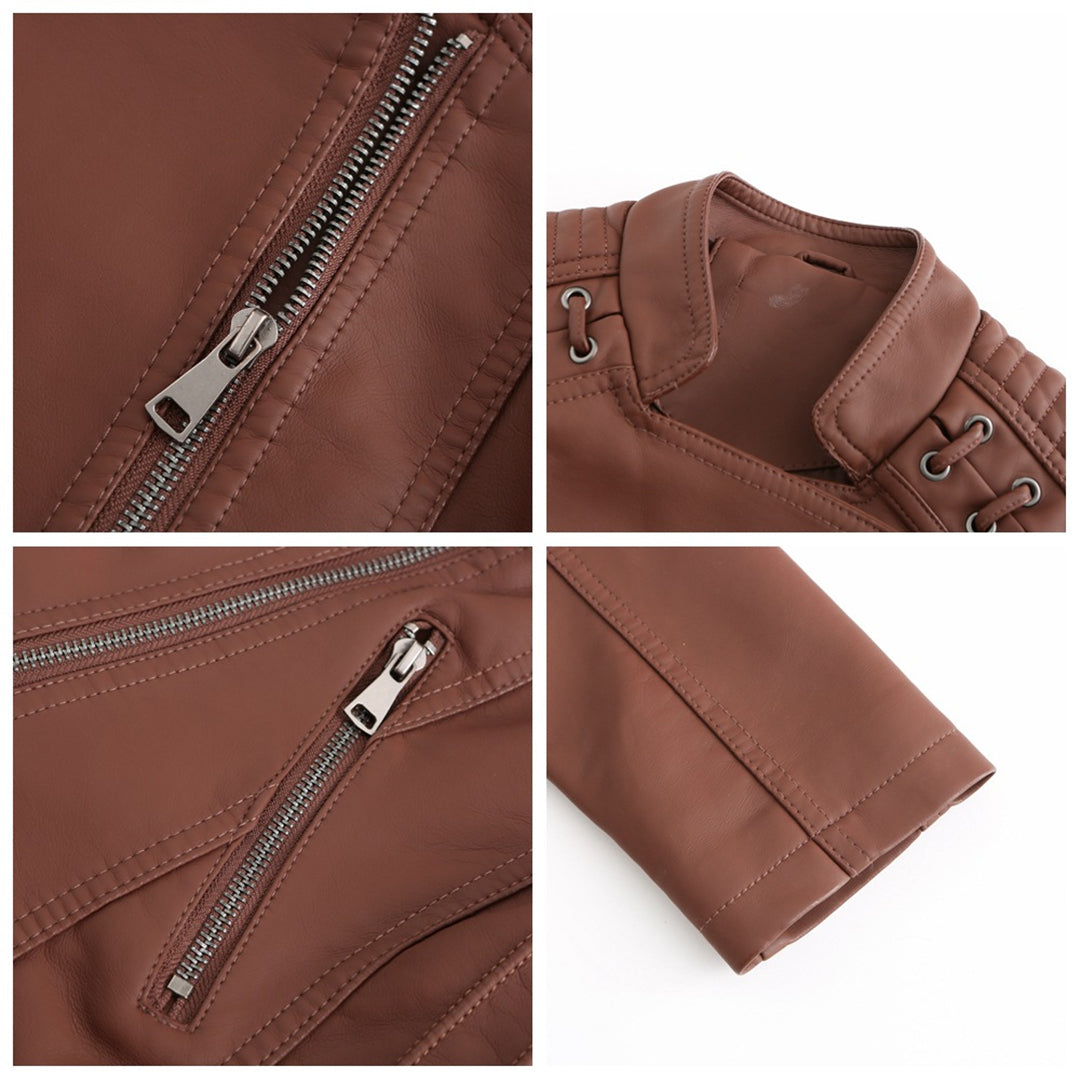MARIE - elegant leren jack voor een tijdloze look
