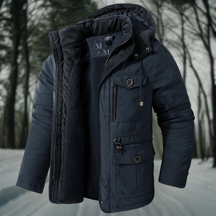 Warme herenwinterjas met feel-good factor