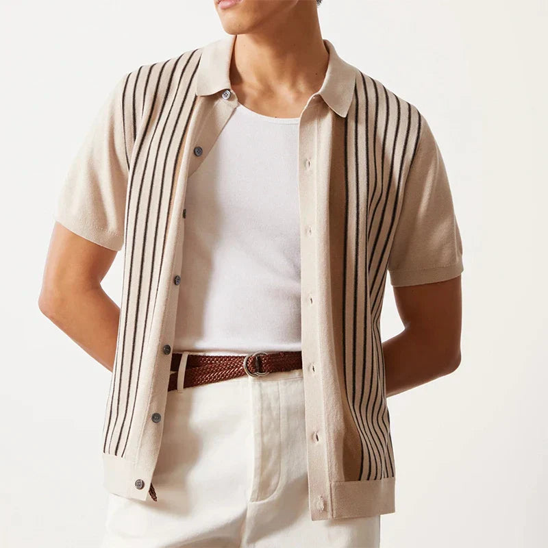 Egmont - elegant gestreept damespoloshirt