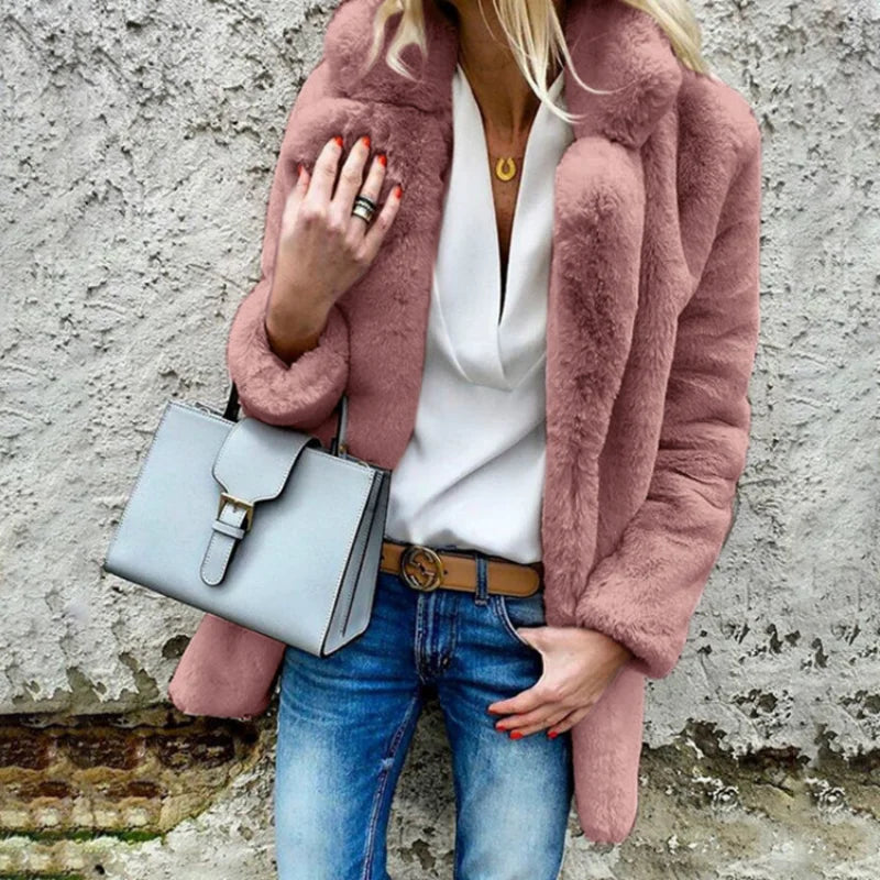 Faith - fluffy winterjas voor dames