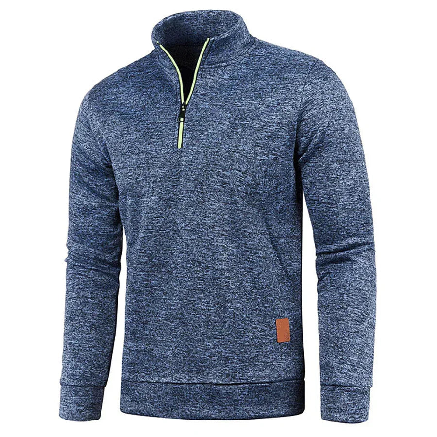 Milo - ultracomfortabele herensweater met halve rits