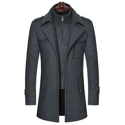 Vincentius | Trenchcoat met open kraag