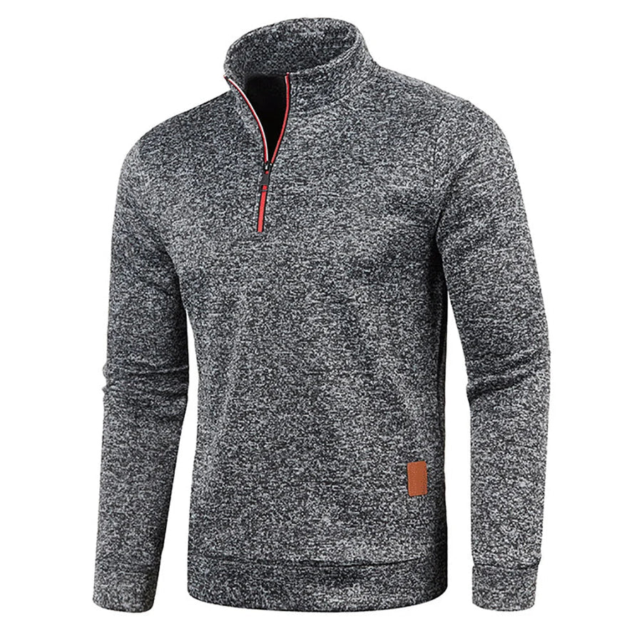 Milo - ultracomfortabele herensweater met halve rits