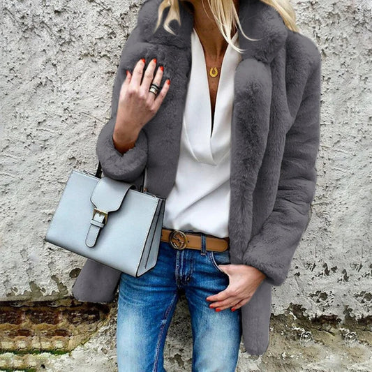 Faith - fluffy winterjas voor dames