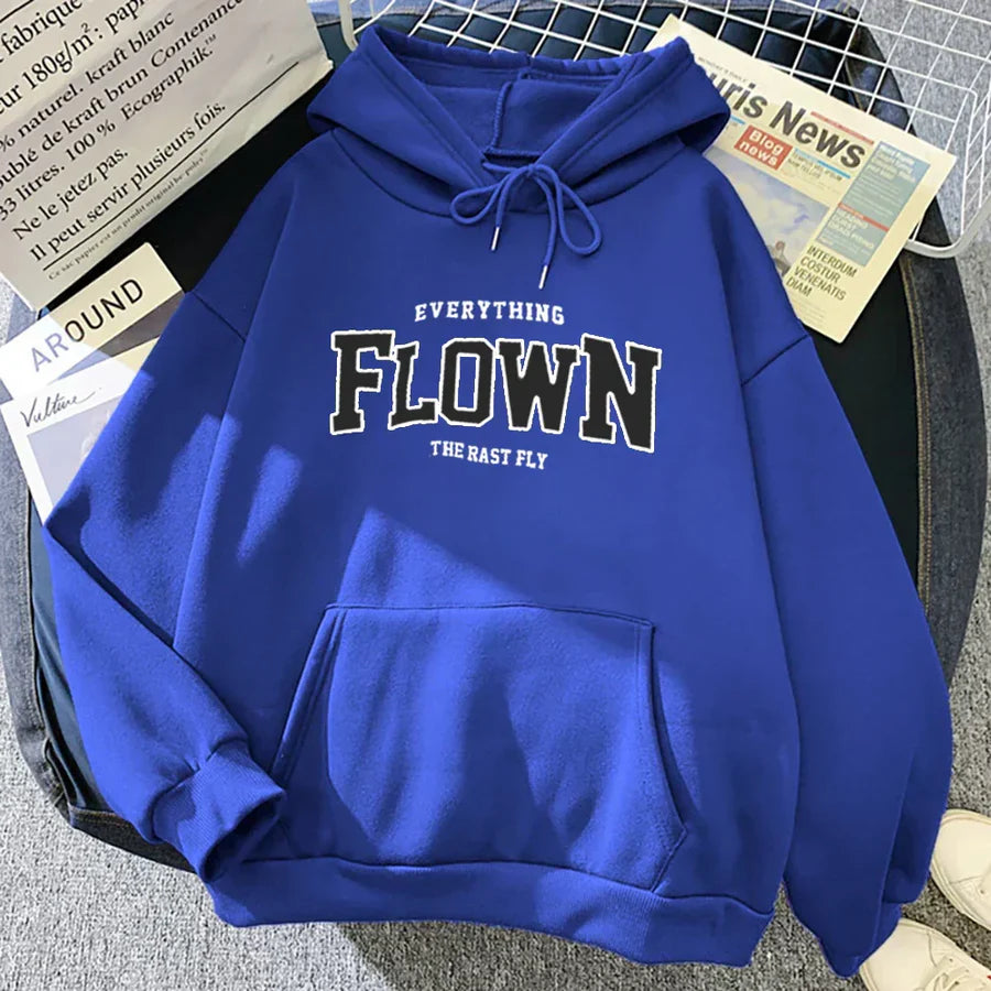 Gulya - stijlvolle trui met capuchon en print voor dames