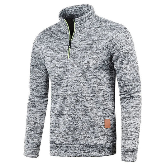 Milo - ultracomfortabele herensweater met halve rits