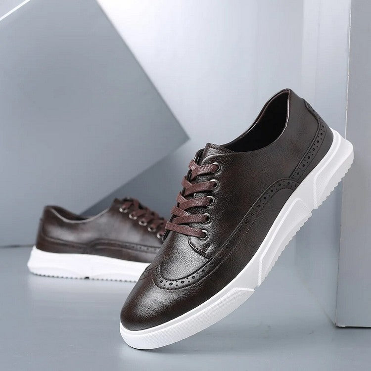 Elegante leren herensneakers voor smart-casual gelegenheden
