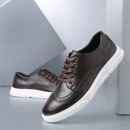 Elegante leren herensneakers voor smart-casual gelegenheden