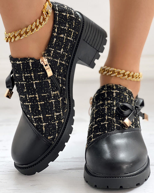 Schuhe mit Reißverschluss und Absatz für Frauen Mivona