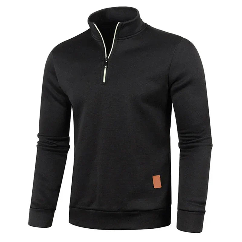 Milo - ultracomfortabele herensweater met halve rits