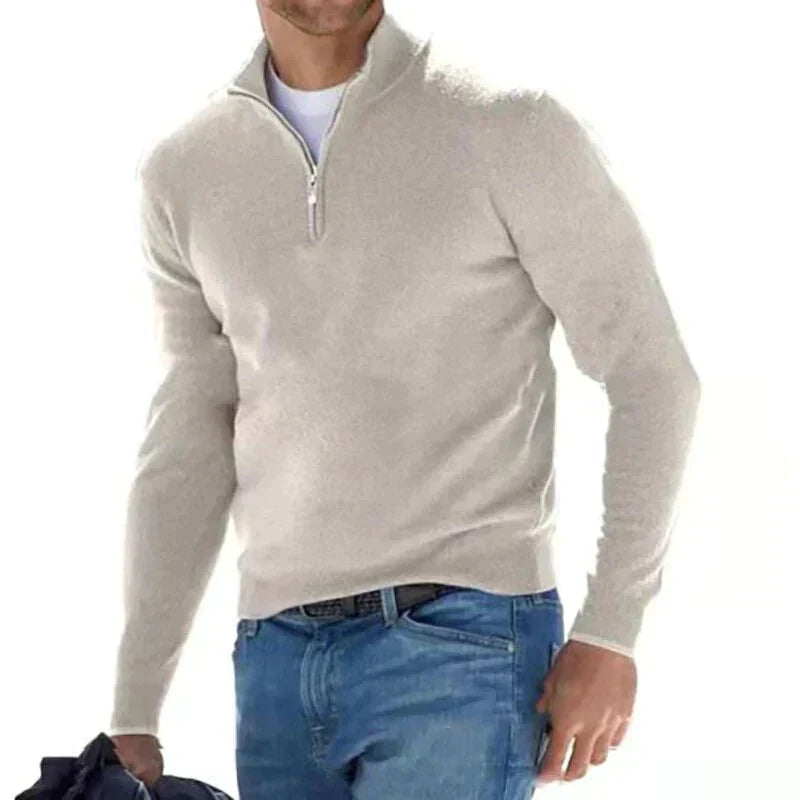 Tom polo - stijlvolle pullover met rits voor heren (Italiaans ontwerp)