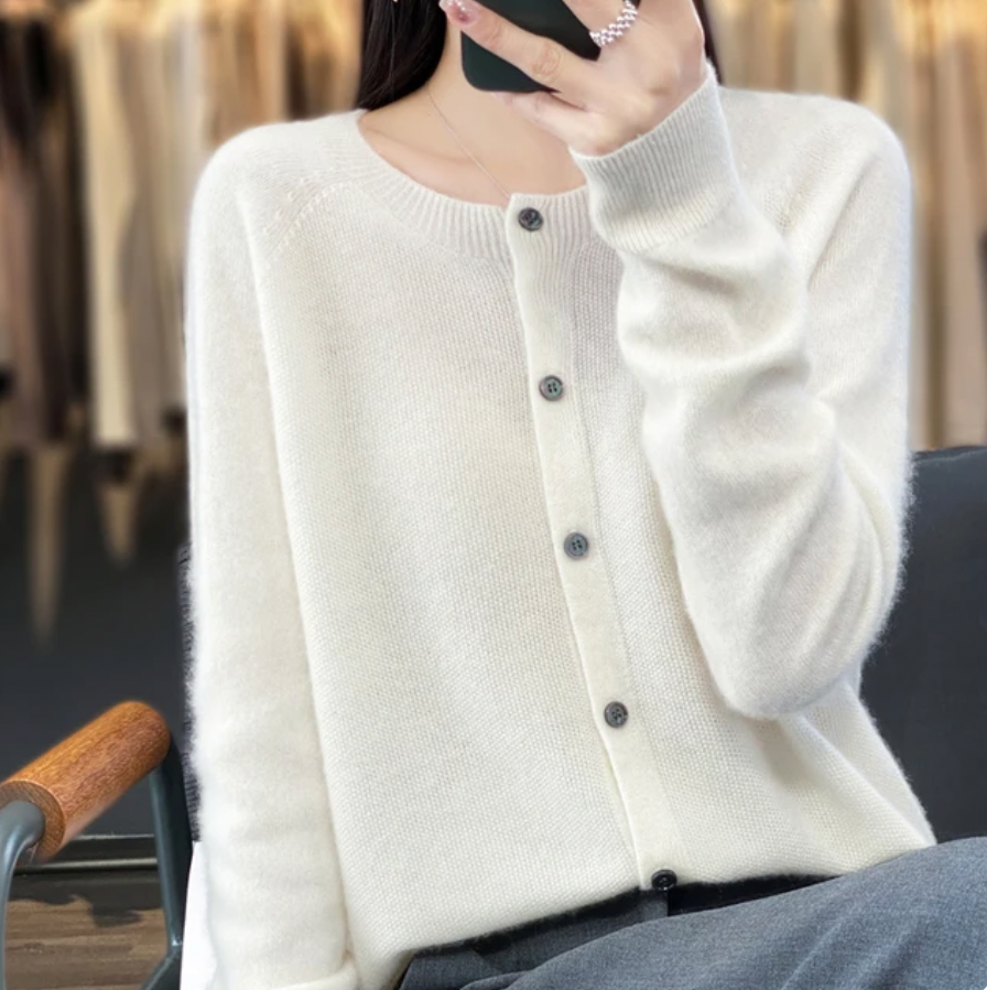Annika - wollen vest - zacht en stijlvol wollen damesjack voor herfst en winter
