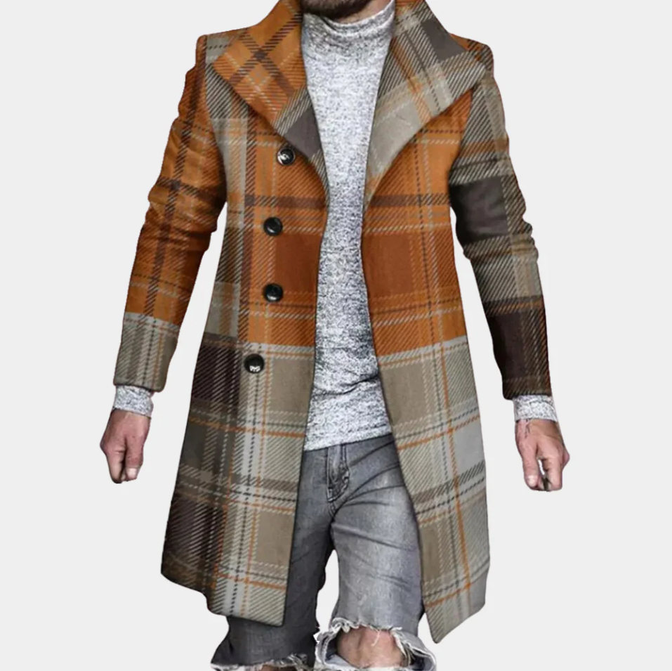 Trendy halflange jas voor de moderne man