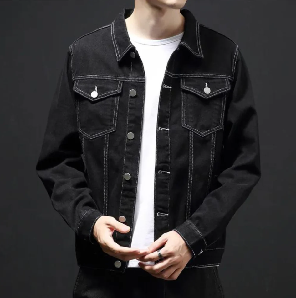 Darcio - winterspijkerjack met knopen voor heren