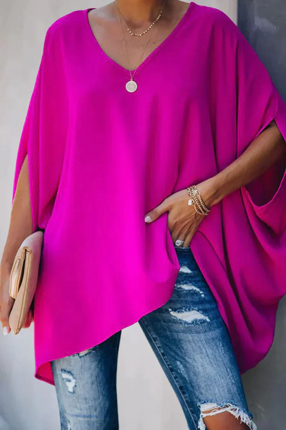 Elegante wijde damesblouse voor de zomer