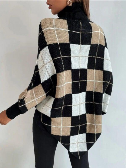 Lina | elegante trui met hoge halslijn