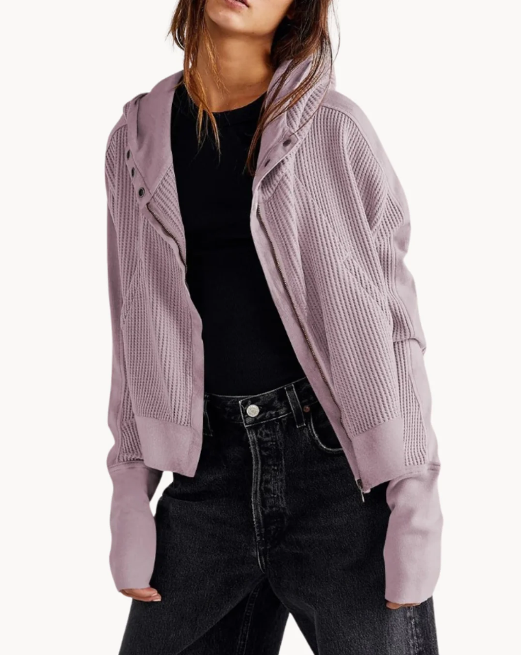 Quinta | luxe zachte stof met ruchezakken damesjas