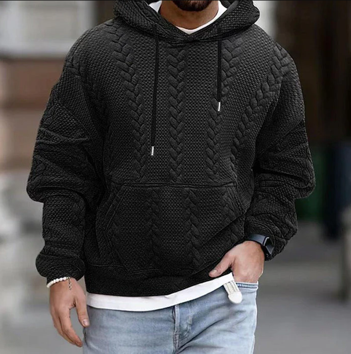 Comfortabele herenhoodie voor koude dagen