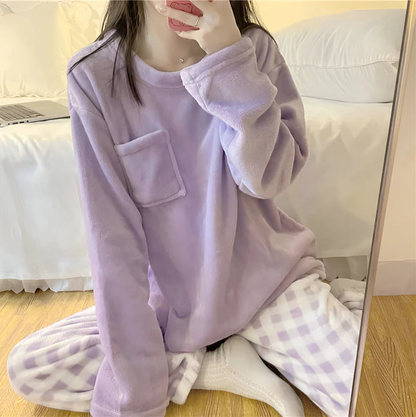 Gerda | gezellige fleece pyjamaset