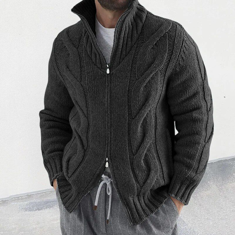 Premium gebreid herenvest - elegant en warm