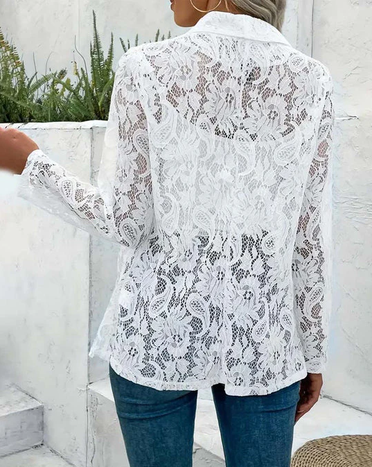 Eloise - kanten blazer met reverskraag