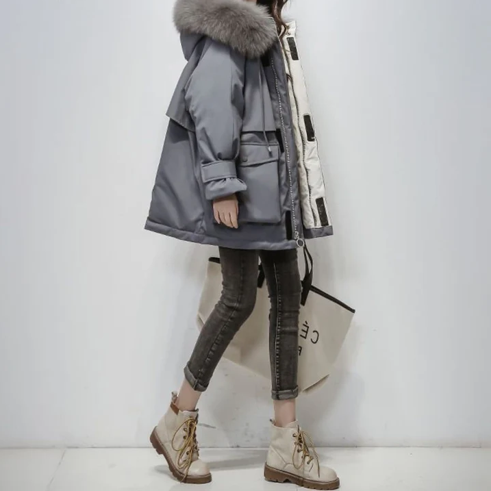 North fay winterparka met bont voor dames
