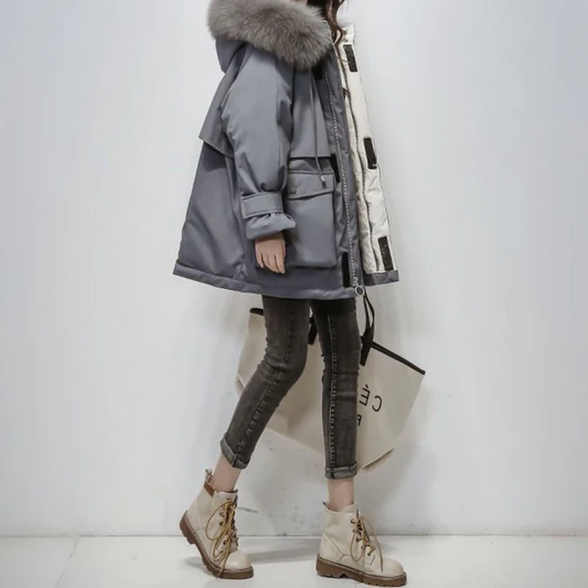 North fay winterparka met bont voor dames