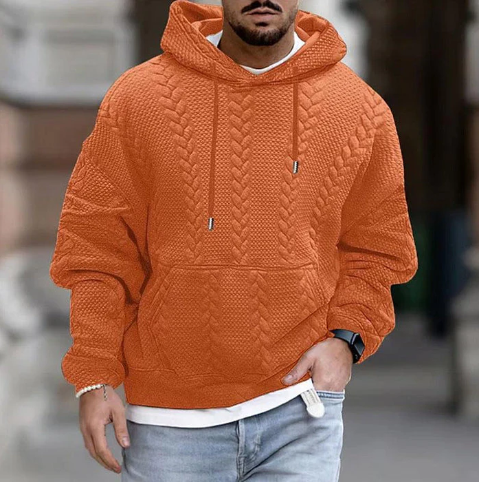 Comfortabele herenhoodie voor koude dagen