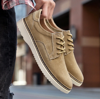 Berto - leren herensneakers met vetersluiting