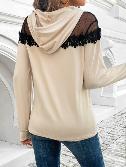 Ila - elegante mesh-hoodie