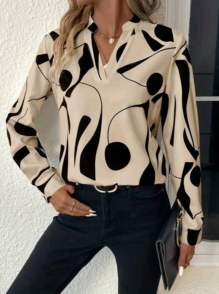 Elegante blouse met print voor dames