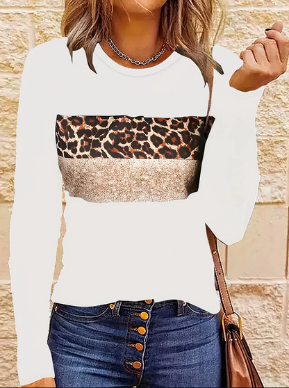 Emmi | het chique shirt met lange mouwen en luipaardprint