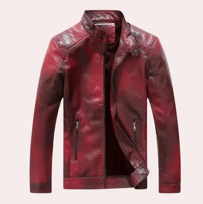 Elegante herenjas met opstaande kraag