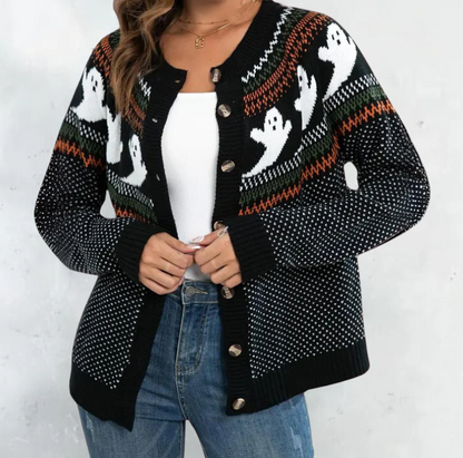 Marika - betoverend vest met spookmotief