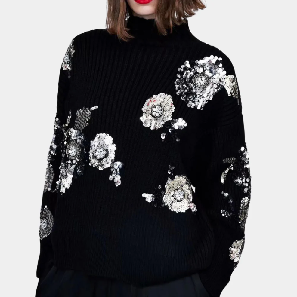 Laini - glamoureuze trui met pailletten voor dames