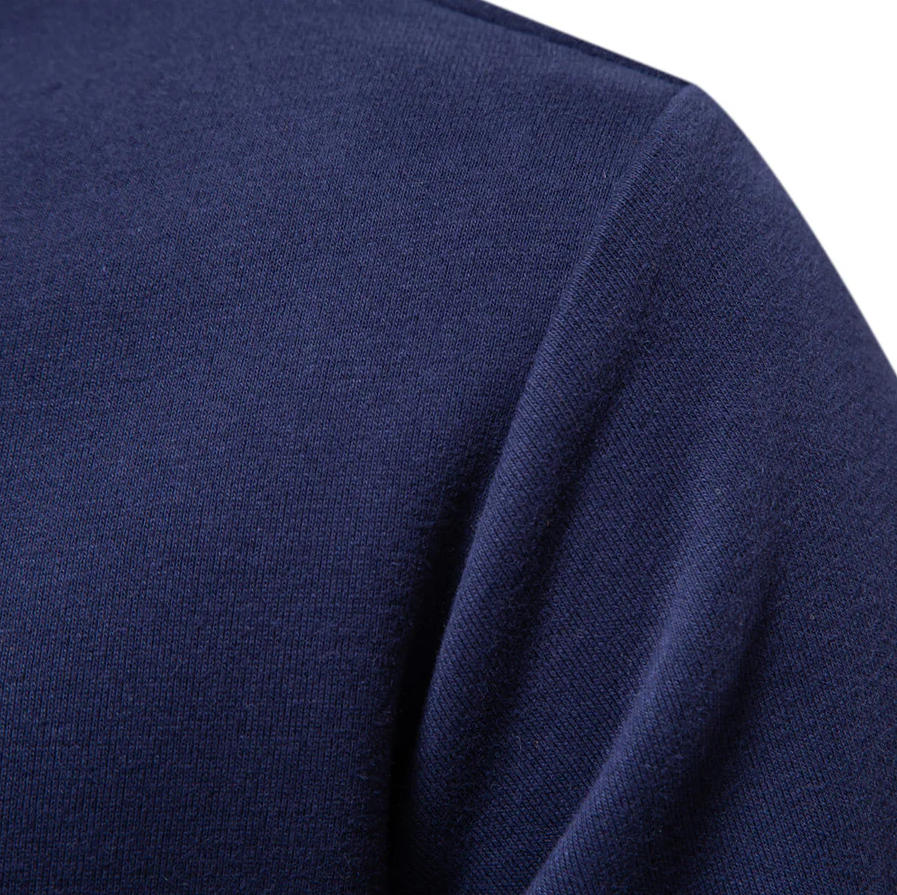 Elegant herenpoloshirt met lange mouwen en klassieke kraag