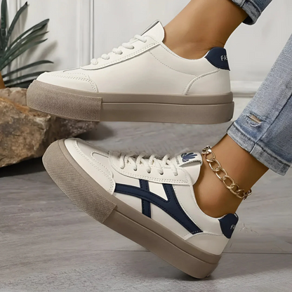 Stijlvolle gebreide sneakers met veters voor dames
