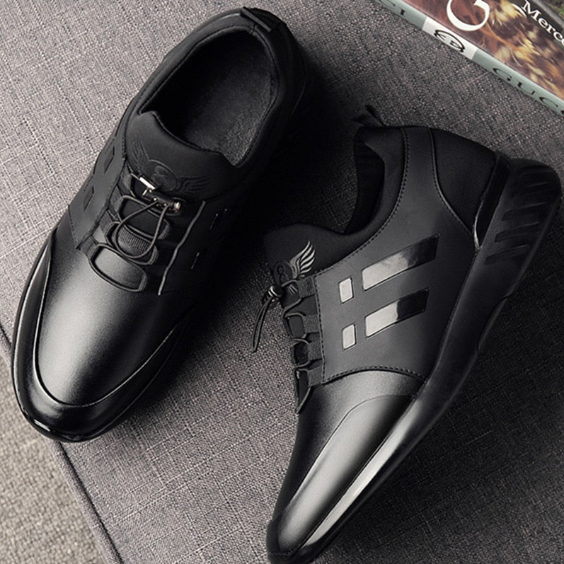 Comfortabele orthopedische premium herenschoen gemaakt van leer