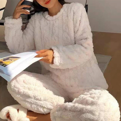Fleece pyjamaset voor gezelligheid voor dames