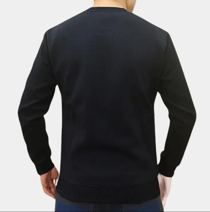 Comfortabel herensweatshirt met ronde hals