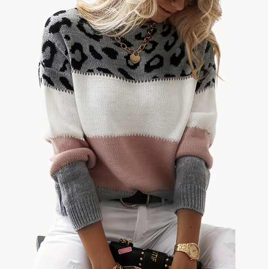 Katrin | opvallende damestrui met luipaardprint