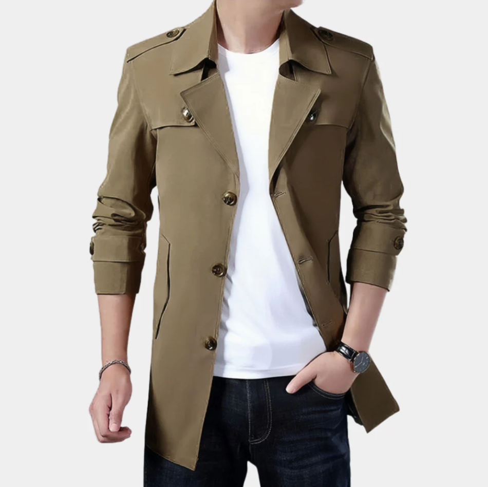 Gregorio - elegante klassieke trenchcoat voor de moderne man